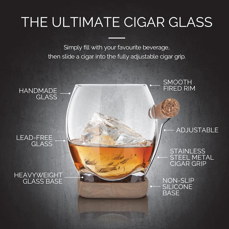 Final Touch Whiskey Cigar Glass - 14.5 oz