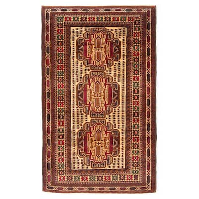 Teimani Beige Rug 2'9" x 4'7" - 2'9 x 4'7