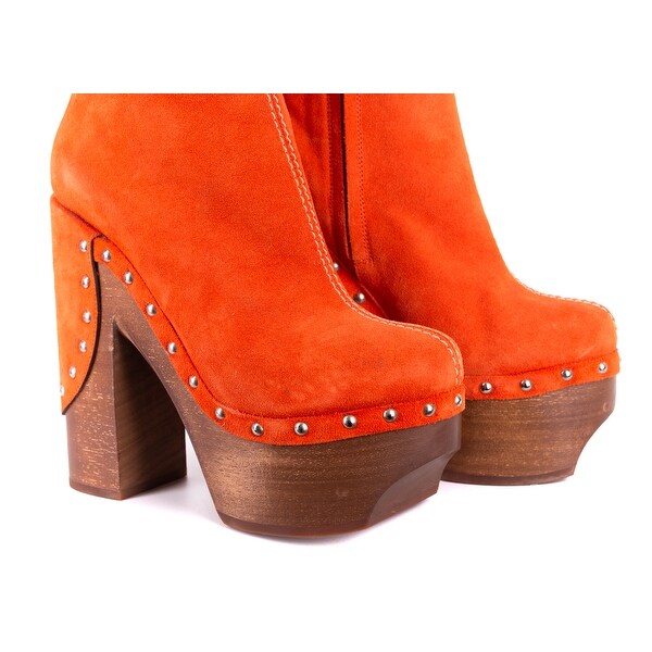 orange clogs