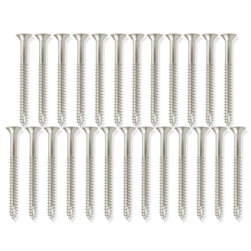 Wood Screws 9 x 214in for Door Hinges 25 pack