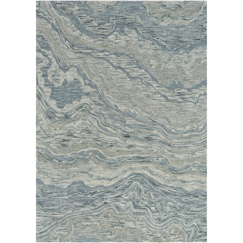 Nourison Graceful Indoor Abstract Area Rug - 5' 3" x 7' 3" - Blue - Rectangle