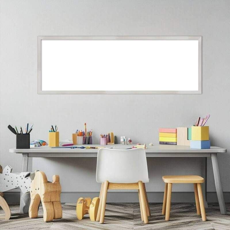 Amanti Art Svelte Clay Grey Framed Dry Erase Magnetic Board