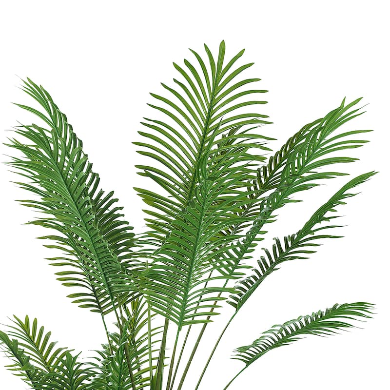 Artificial Palm Tree - Large Faux Potted Tropical Plant for Indoor or Outdoor Decoration (Set of 2)