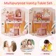 preview thumbnail 17 of 20, Costway Kids Vanity Set with 3-Color Lighting Modes, Adjustable - See Details