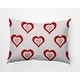 preview thumbnail 26 of 26, Burnin' Love Valentines Day Decorative Throw Pillow 14" x 20" - Firecracker