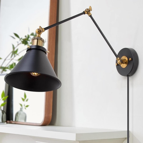 Farmhouse swing arm wall lamp on sale