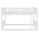 preview thumbnail 5 of 14, Low Bunk Beds Full Over Full Wood Bunk Bed Frame Floor Bunkbed for Kids Toddlers Boys Girls Teens' Bedroom Dorm