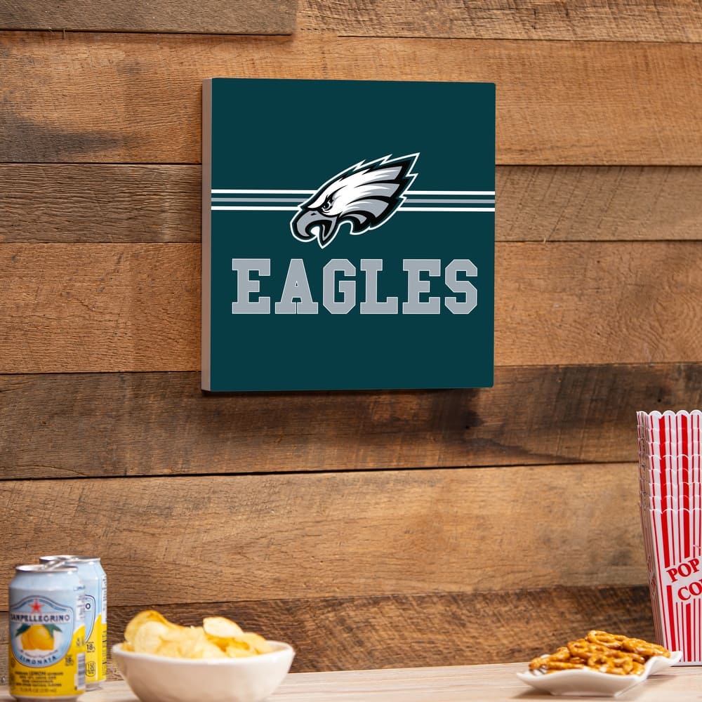 Philadelphia Eagles Wooden Door Decor Wall Sign - Multi-Color
