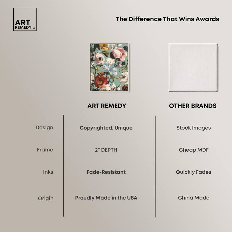 Floral Tapestry II Canvas by Art Remedy