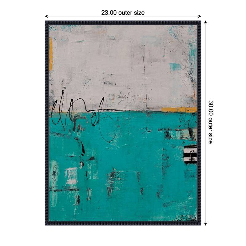 Urban Harmony by Erin Ashley Framed Canvas Wall Art Print - 23 x 30 in