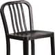 preview thumbnail 47 of 116, 2 Pack 24'' High Metal Indoor-Outdoor Counter Height Stool w/ Vertical Slat Back