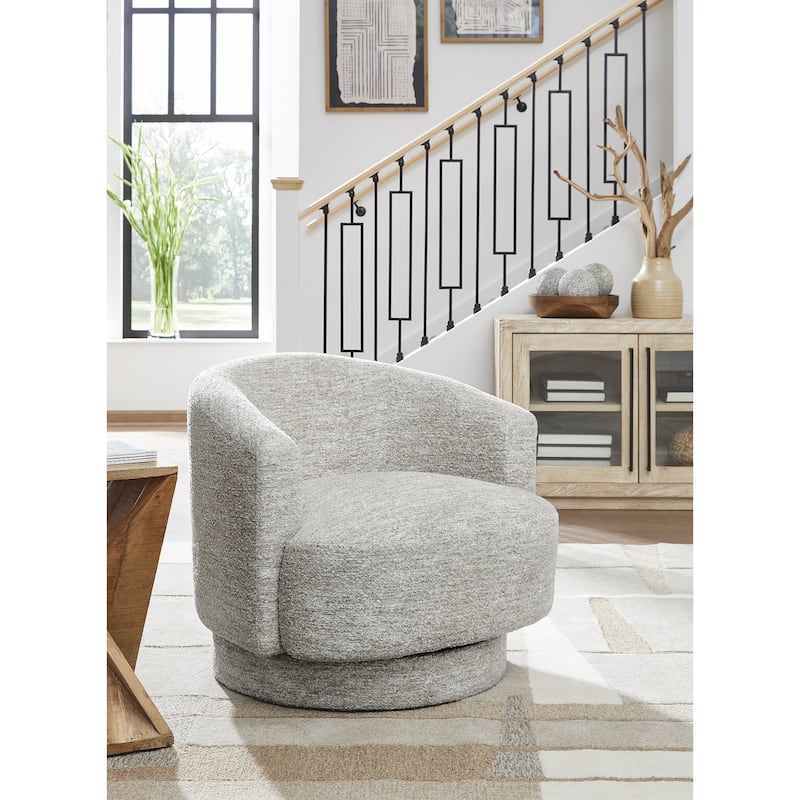 Signature Design by Ashley Wardsor Gray Swivel Chair - 34" W x 31" D x 29" H