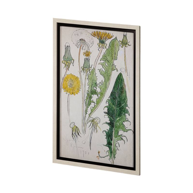 Maskros Akvarellmalning Framed Art Print