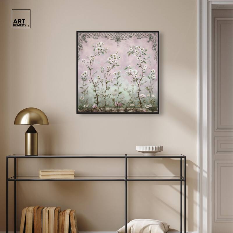 Floral Frieze in Fade Canvas by Art Remedy