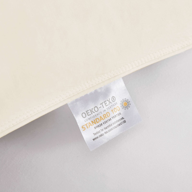 Premium Goose Feather Bed Pillows with 100% Cotton Cover Set of 2