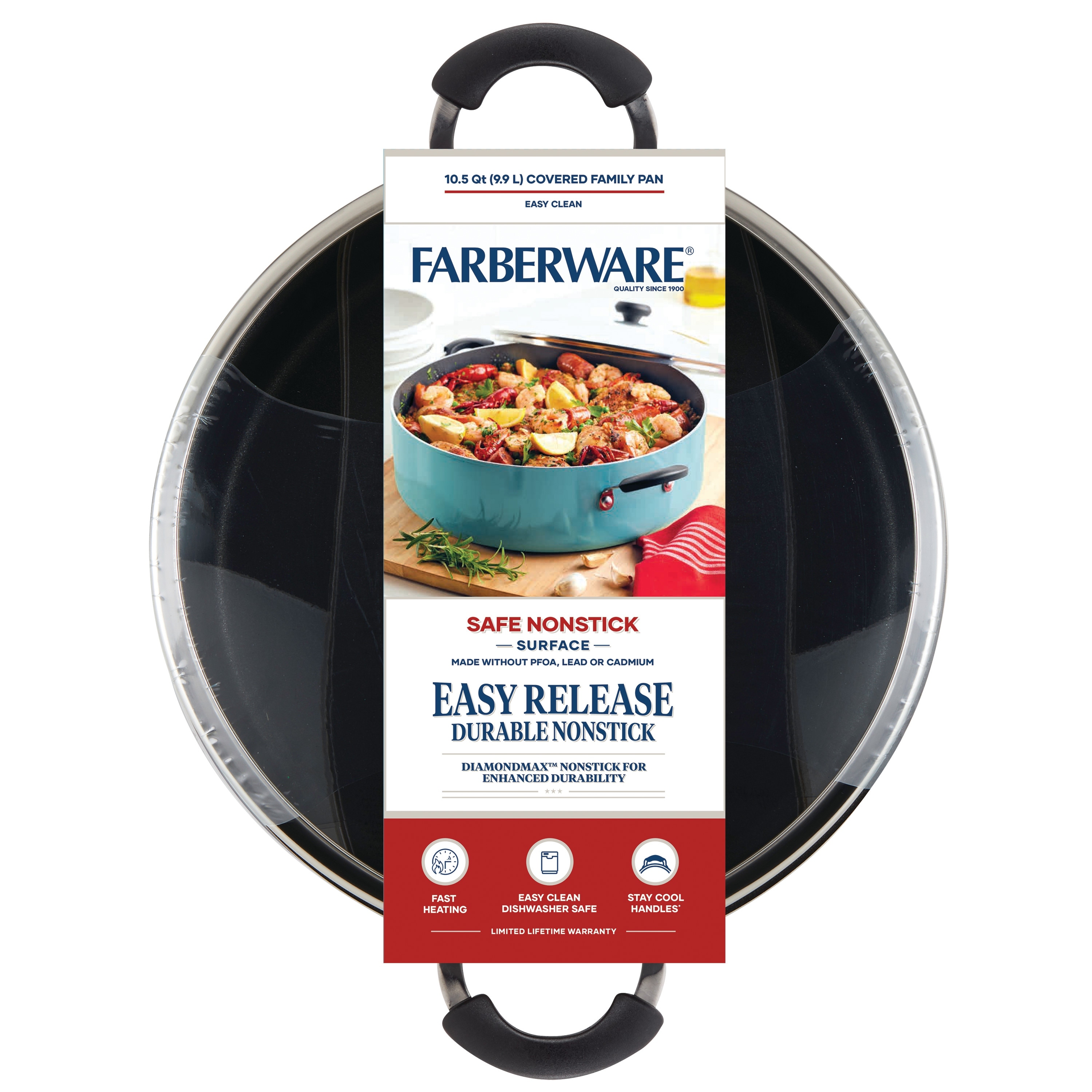14-Inch Nonstick Family Pan with Lid