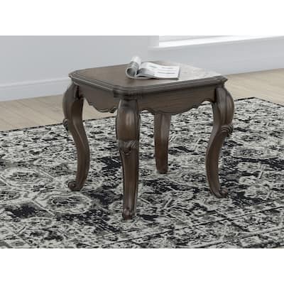 Signature Design by Ashley Maylee Dark Brown End Table - 25" W x 23" D x 24" H