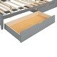 preview thumbnail 19 of 43, Queen Platform Bed with 2 Drawers & Twin XL Trundle