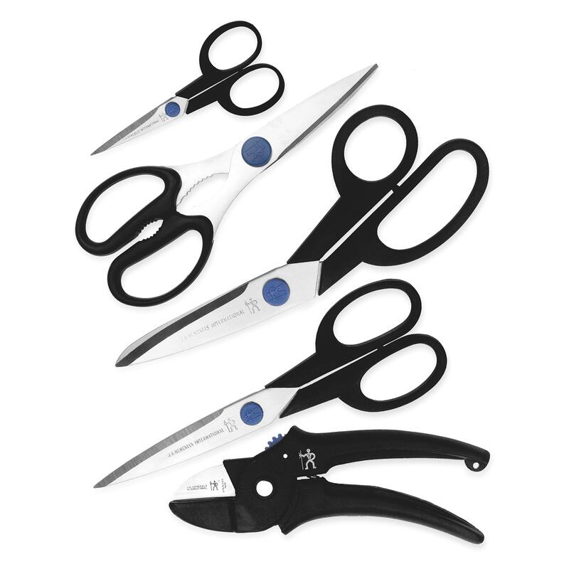 Henckels 5-pc Household Scissor Set - Black/Stainless Steel - Black/Stainless Steel - 5-pc