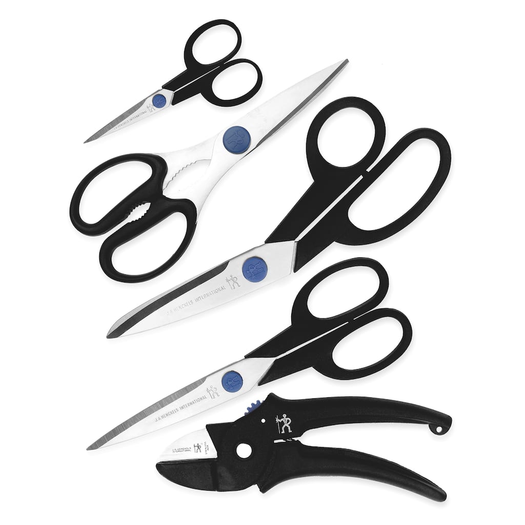 Henckels 5-pc Household Scissor Set - Black/Stainless Steel