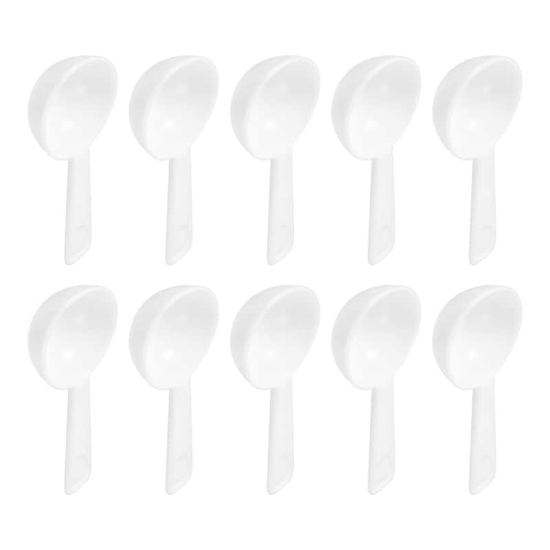 Plastic Measuring Spoons Powder Scoops Spoon Kitchen Spoon, 3g White