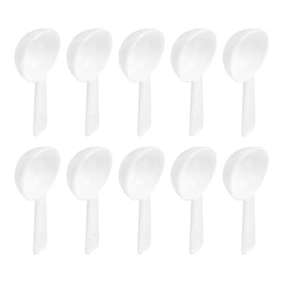 Plastic Measuring Spoons Powder Scoops Spoon Kitchen Spoon, 3g White