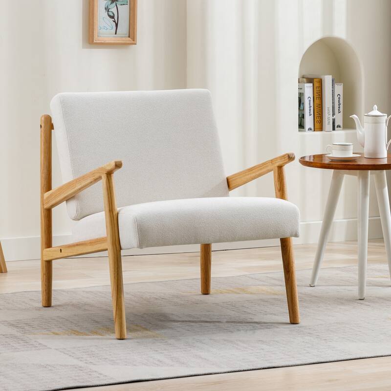 Spindle Back Wooden Frame Fabric Lounge Armchair