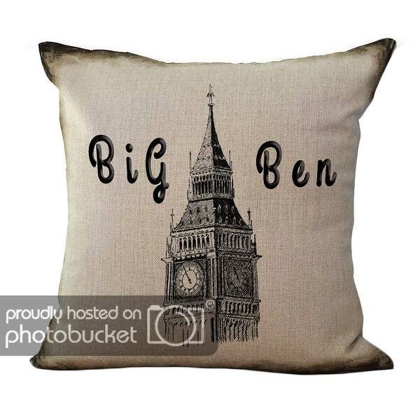 Shop Chezmax Cotton Linen Cushion Cover Scenic Spots Pattern