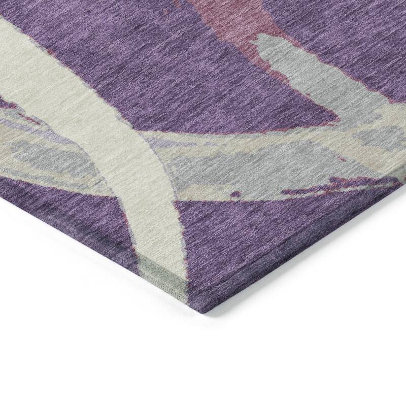 HomeRoots Abstract Transitional Rectangle Outdoor Rug