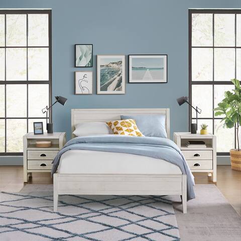 Windsor 3-Piece Set with Panel Full Bed and 2 Nightstands