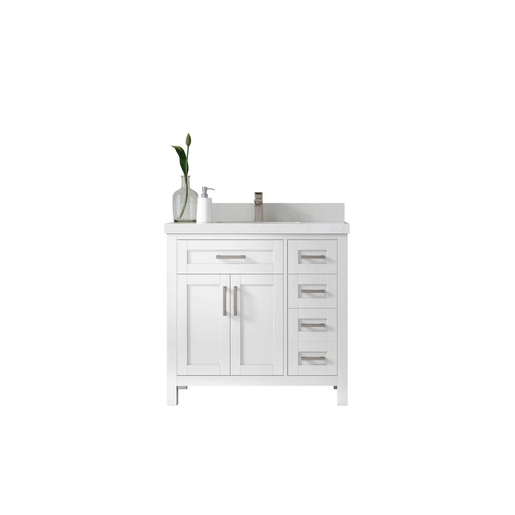 Willow Collections 36 in. W x 22 in. D Cambridge Single Sink Bathroom Vanity Center with Countertop