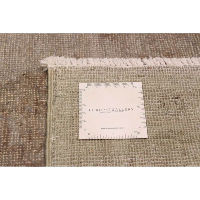 ECARPETGALLERY Hand-knotted Vibrance Light Grey Wool Rug - 4'6 x 6'8