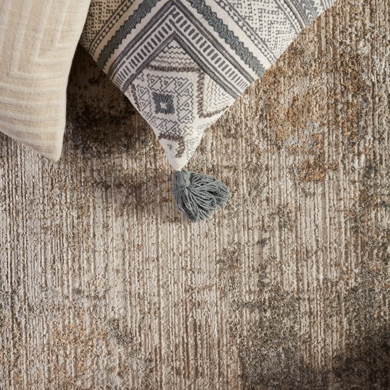Airi Medallion Gray/ Beige Area Rug