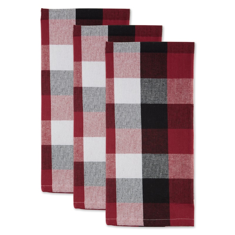 DII Tri Color Check Dishtowel (Set of 3)