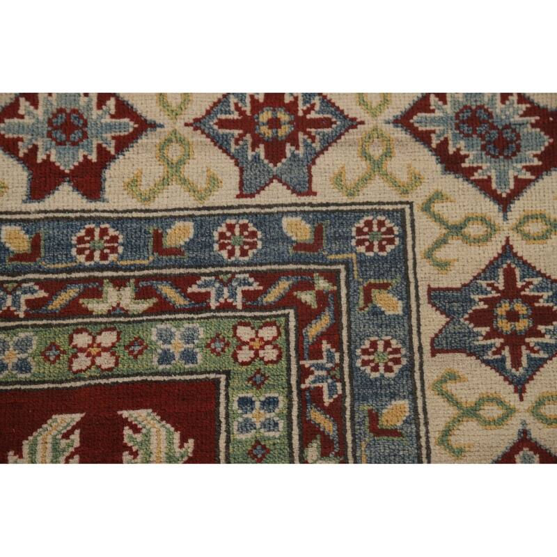 Light Blue Kazak Rug Handmade Traditional Oriental Wool Carpet - 8'3"x 11'5"