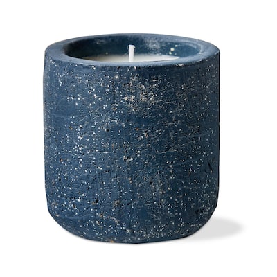 Rocca Citronella Candle in Blue Denim Jar - 12 Hour Burn Time, Perfect for Spring and Summer, 3.54" H x 3.35" W