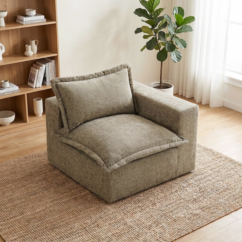 Comfy Cloud Couch Plush Modular Sectional Sofa For Living Room