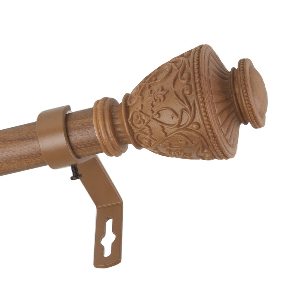 InStyleDesign Neva 1 inch Faux Wood Curtain Rod