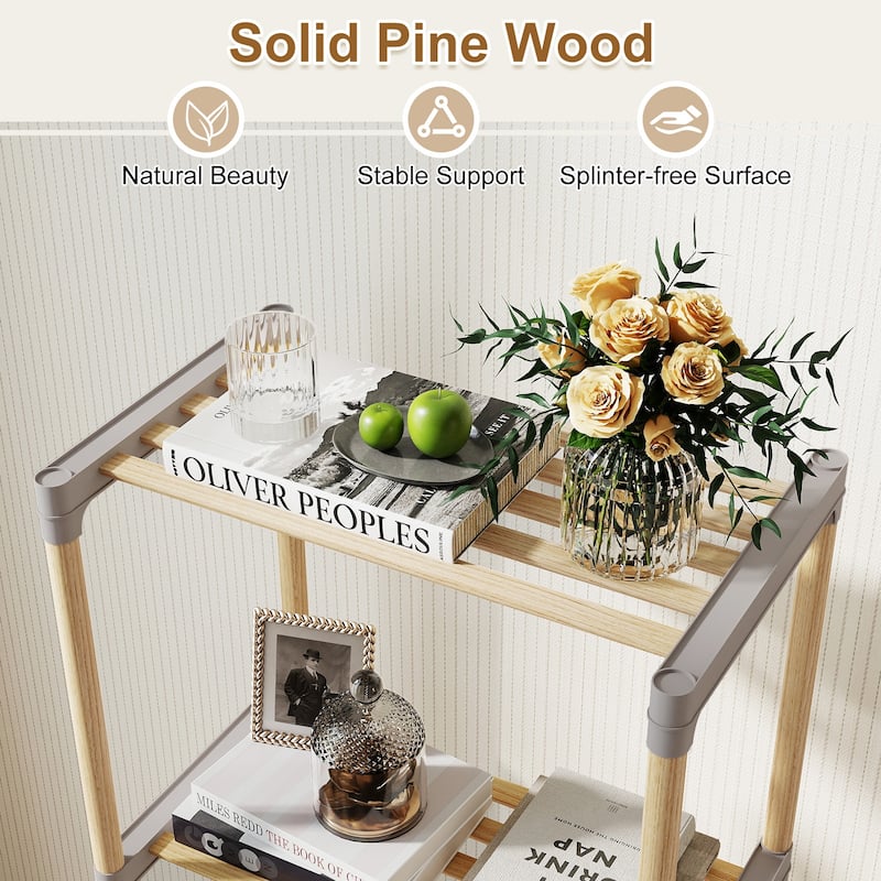 Gymax 5-Tier Bookshelf w/Open Shelves Freestanding Storage Organizer