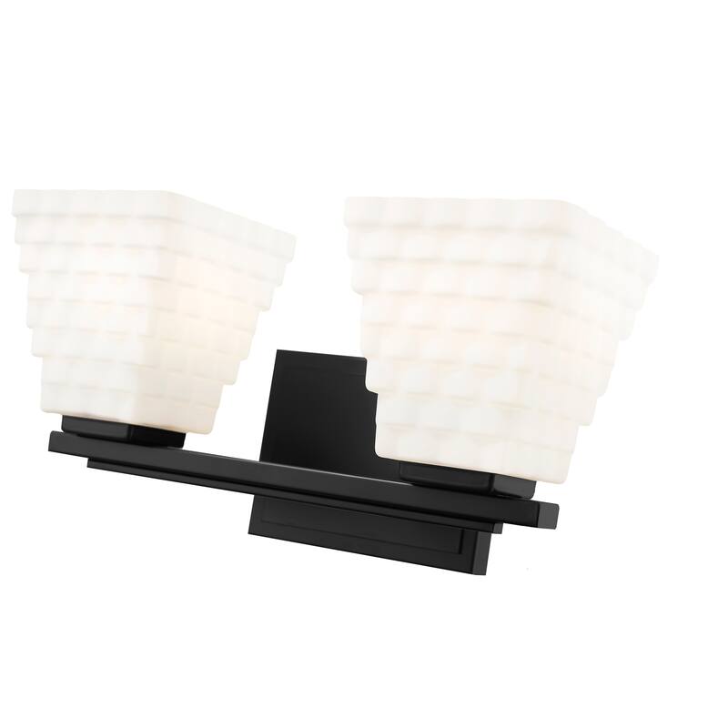 Z-Lite Annalise 2 Light Vanity - Matte Black - Matte Black