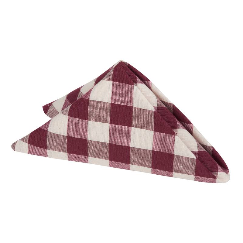 Buffalo Check Dinner Table Napkins - Set of Four