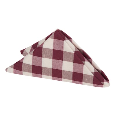 Buffalo Check Dinner Table Napkins - Set of Four