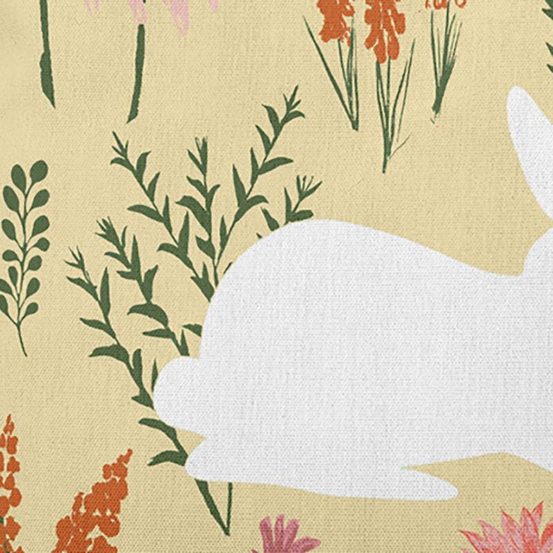 Spring Meadow Bunny Indoor/Outdoor Throw Pillow