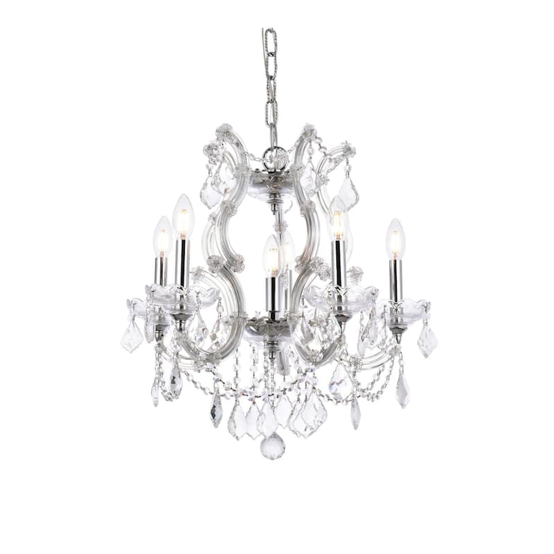 Fleur Illumination Collection Pendant D:20in H:25in Lt:6 Chrome Finish