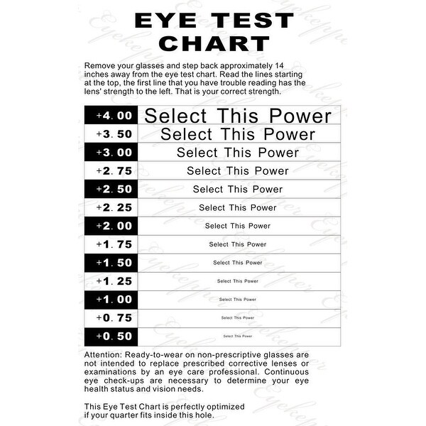 reading glasses 1.75 power