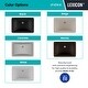 preview thumbnail 6 of 4, Lexicon Platinum V214 Quartz Composite Rectangle Vanity Sink - Galaxy Black
