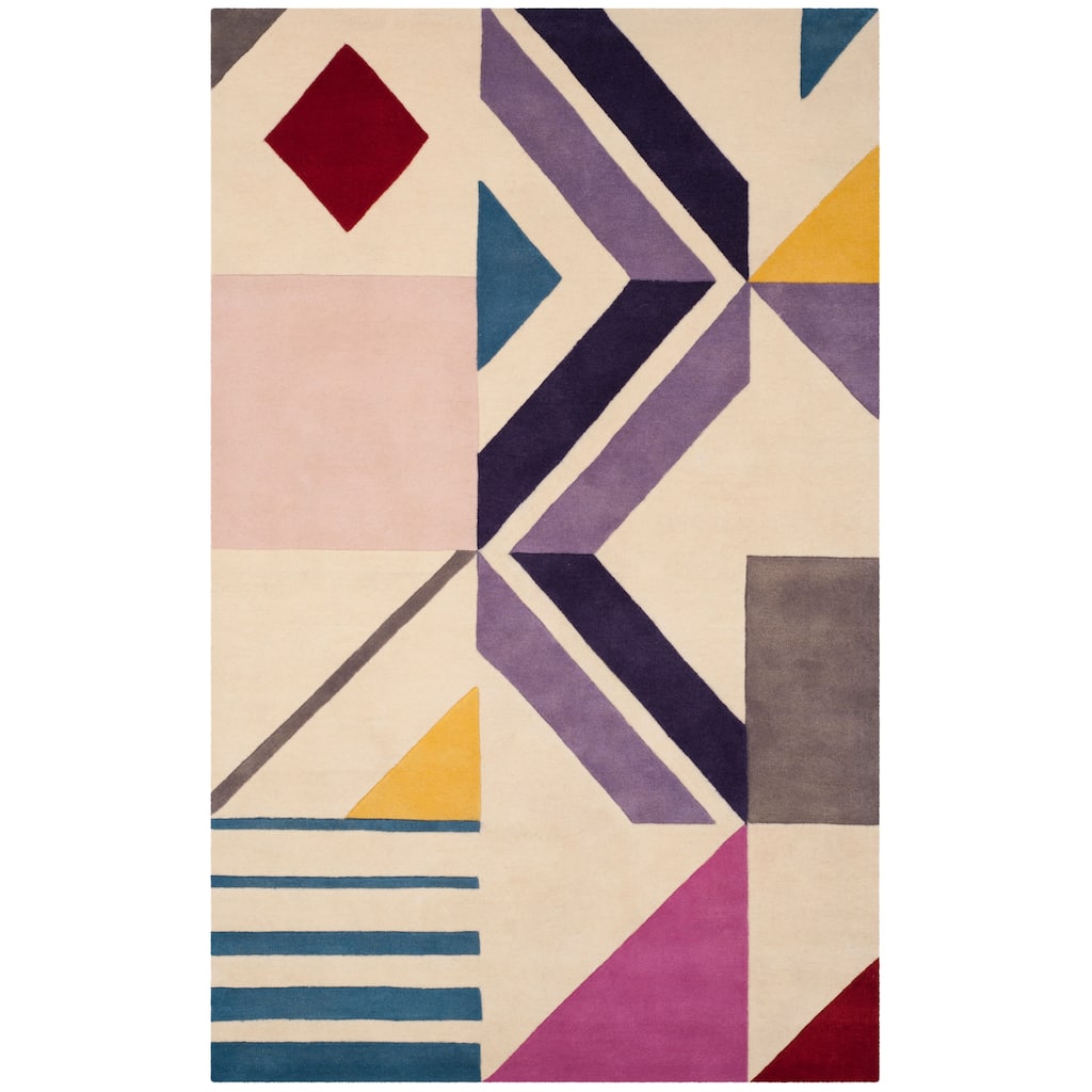 SAFAVIEH Handmade Fifth Avenue Dietlind Mid-Century Modern Wool Rug