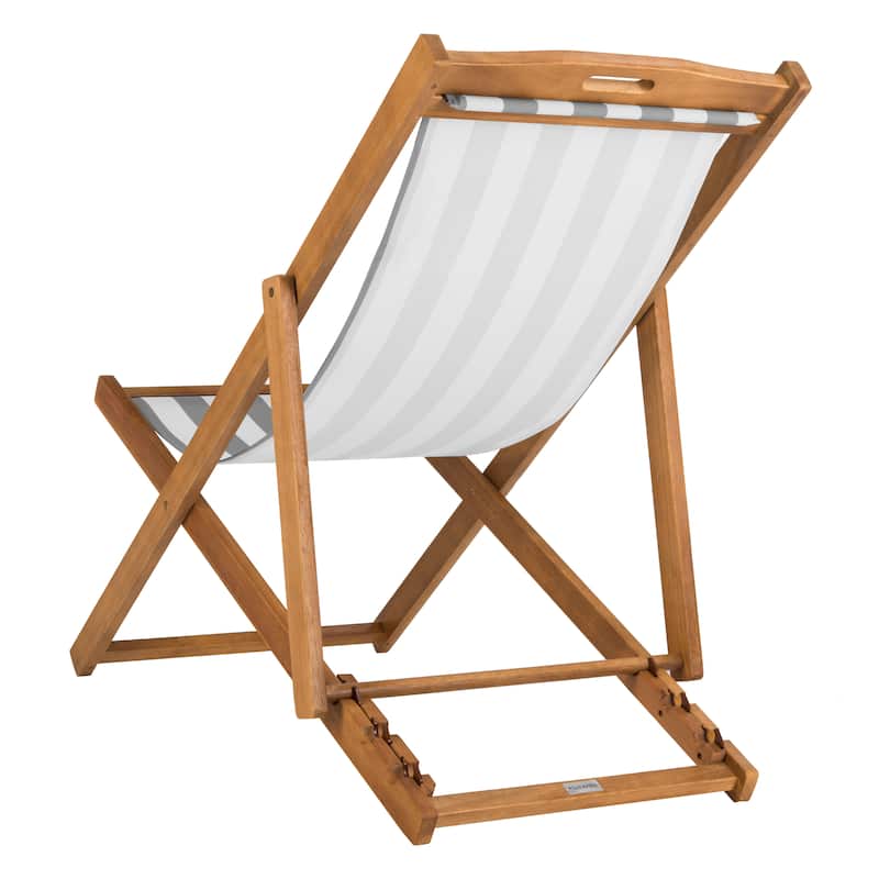 SAFAVIEH Outdoor Natalya Foldable Sling Chair (Set of 2) - 24W x 34D x 41H