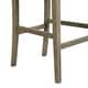 preview thumbnail 30 of 43, Set of 2 Counter Height Bar Stool, Fabric Upholstered Accent Chair, Wooden Frame Island Dining Chair, Bistro High Bar Chair