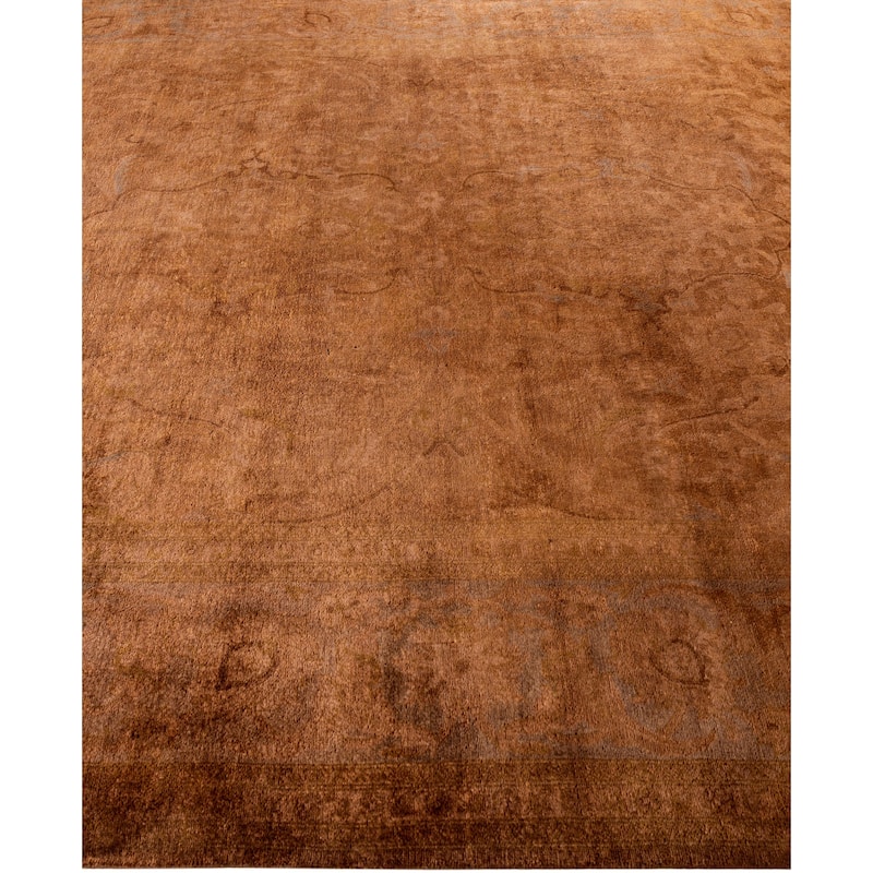 Overdyed One-of-a-Kind Hand-Knotted Area Rug - Brown - 8' 1" x 10' 6"